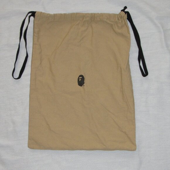 A Bathing Ape BAPE Drawstring Dust Bag with Ape Head Logo 13" x 17" - Picture 1 of 3